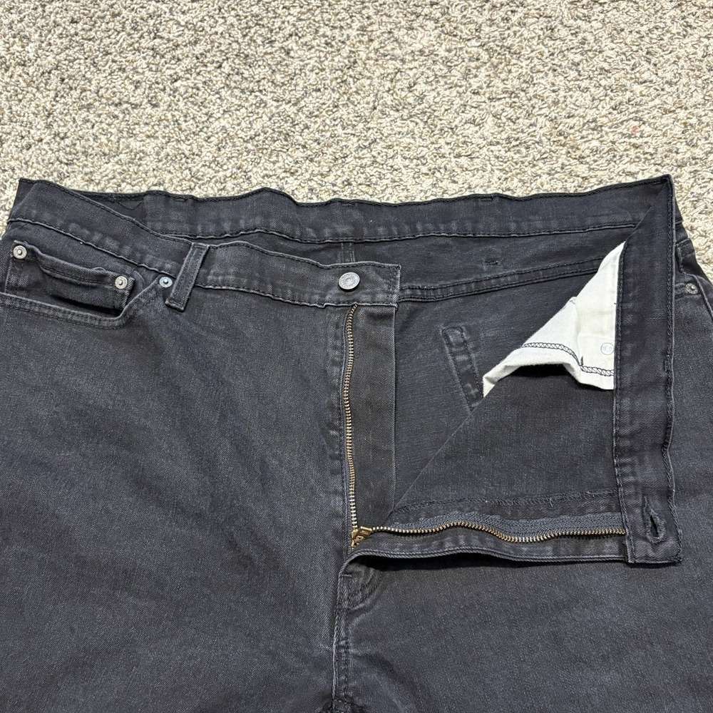 Levi's 541 Men's Black Wash Jeans‎ W44 L32 Athletic Taper Stretch - Picture 8 of 16